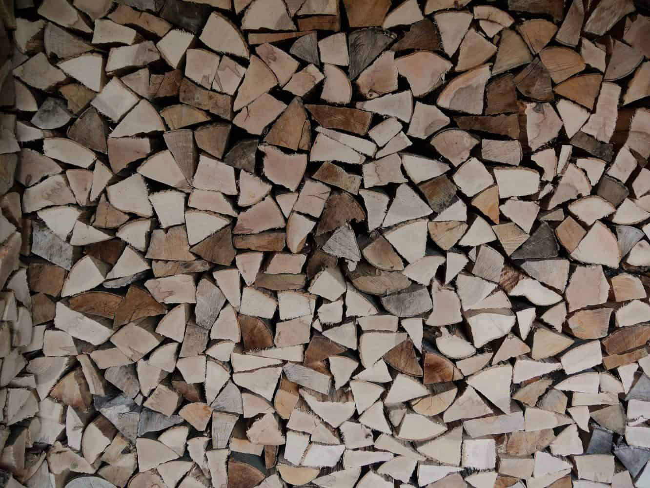cut oak wood