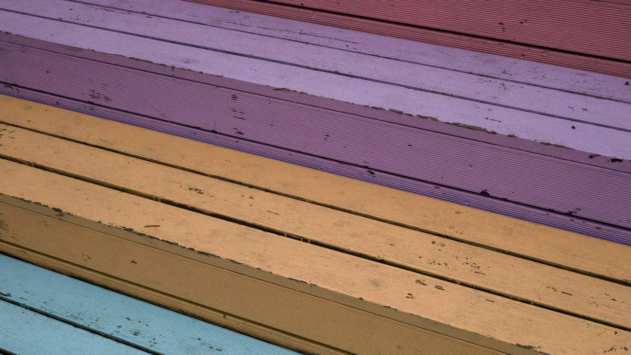 Painted deck