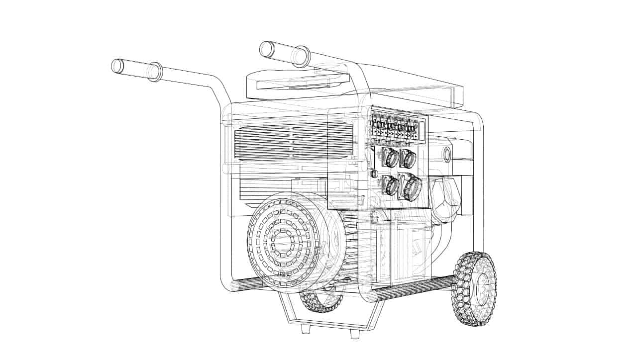 Illustration of a power generator